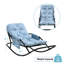 Single Steel Tube Rocking Chair, Technical Fabric-120307025
