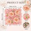Ensemble de 3 panneaux muraux à fleurs artificielles 15,7 po-128933611