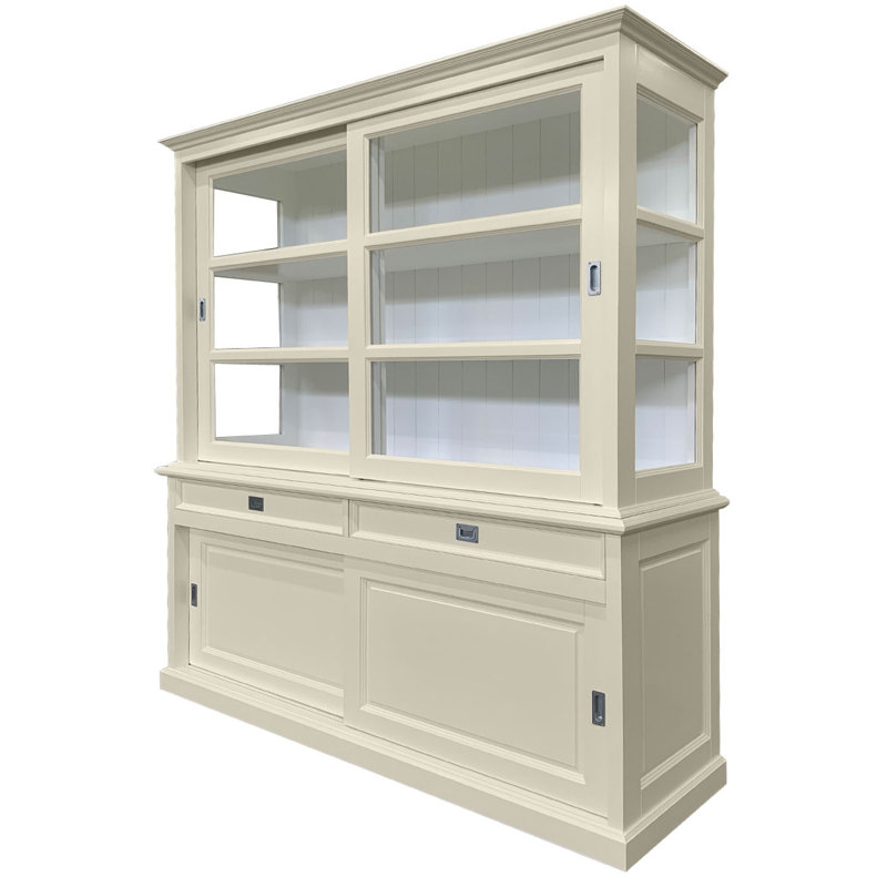 Stiles Display Cabinet, Cream