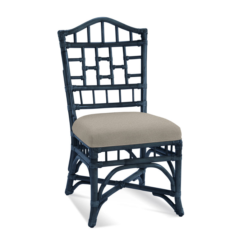 Chippendale Side Dining Chair, Navy, Stone Crypton Performance; 0884-83