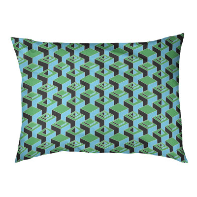 Chen Geometric Polyester Pet Bed