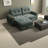 Sleek Multi-functional Sofa, Green Chenille Upholstery For Modern Living