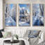 «Winter Snowy Serenity», 3 pièces sur toile-98523448-98523449