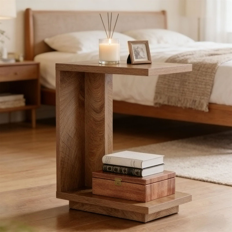 C-Shaped Bedside Table Side Table