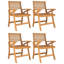 Solid Wood Patio Dining Set Table,