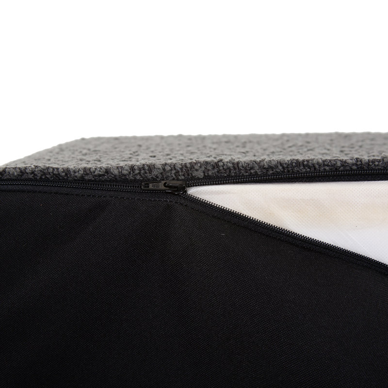 Repose-pieds de 17 po de large Tiro, 100 % polyester - gris anthracite