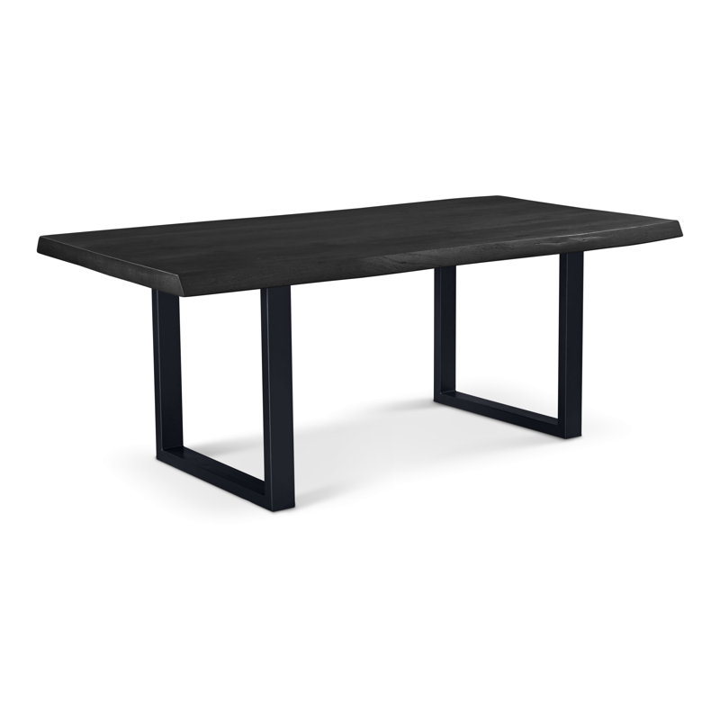 Brooks Dining Table, 29.75"H x 79"L x 40"W, Ebonized, Black