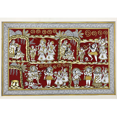Le devenir de Ganesha | Phad, peinture de Kalyan Joshi