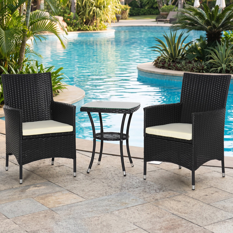 Outdoor Patio Dining Armchair with Cushion