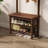 Solid Wood Hall Tree with Bench and Shoe Storage, Entryway Organizer with 11 Hooks and Two-Tier Shoe Rack for Mudroom or Hallway-1082817597-1092886376