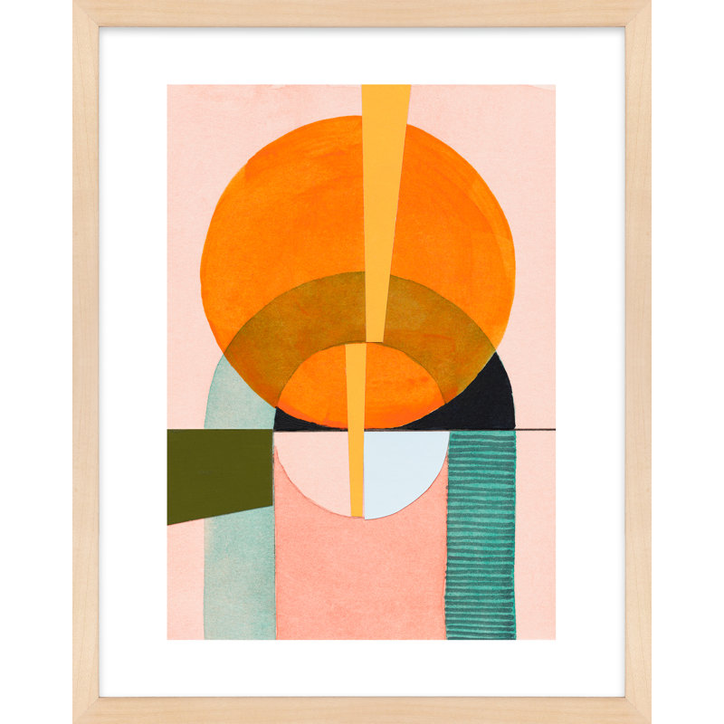Georgine Composition Nr. 5 par Allison Rietta - Peinture, H 30 po x l 24 po x P 1,25 po, Érable