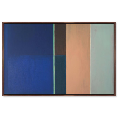 Oliver Gal Inside the Edge Abstract - Heavy Gel Top Coat Framed Canvas Art