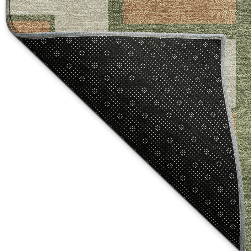 Machine Washable Indoor/Outdoor Lipman ACN2416 Geometric Rug, Rectangle 8' x 10'