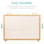 Cassiano 38x27in Single Panel Fireplace Screen Handcrafted Steel Mesh Spark Guard w/ Handles-1470254287