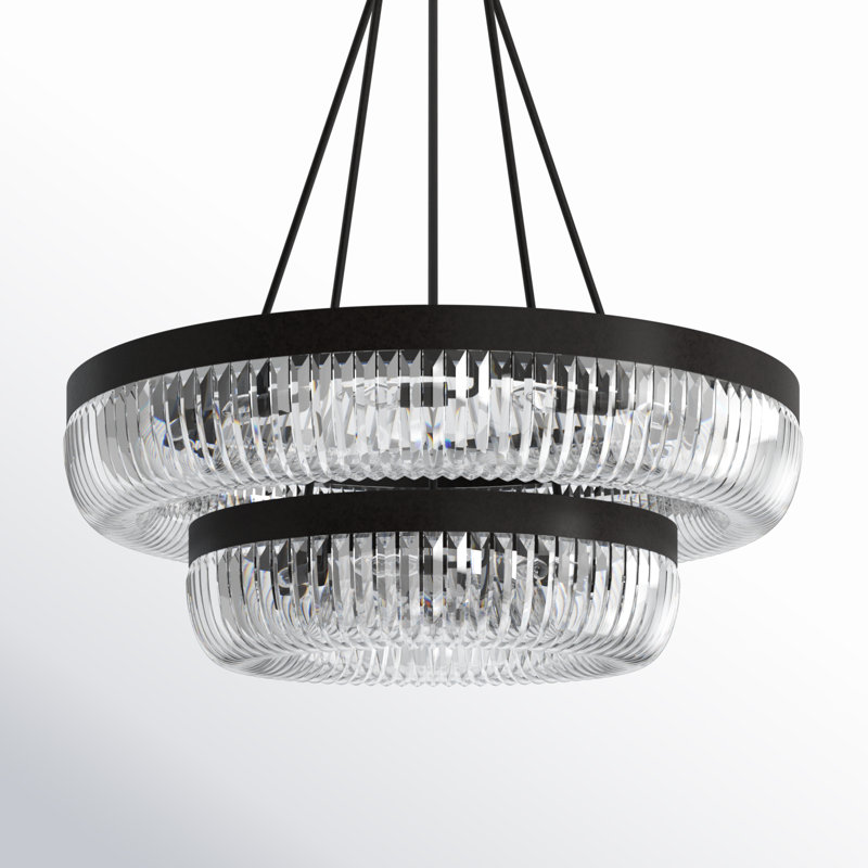 Tyahna 26 - Light Unique / Statement Tiered Chandelier