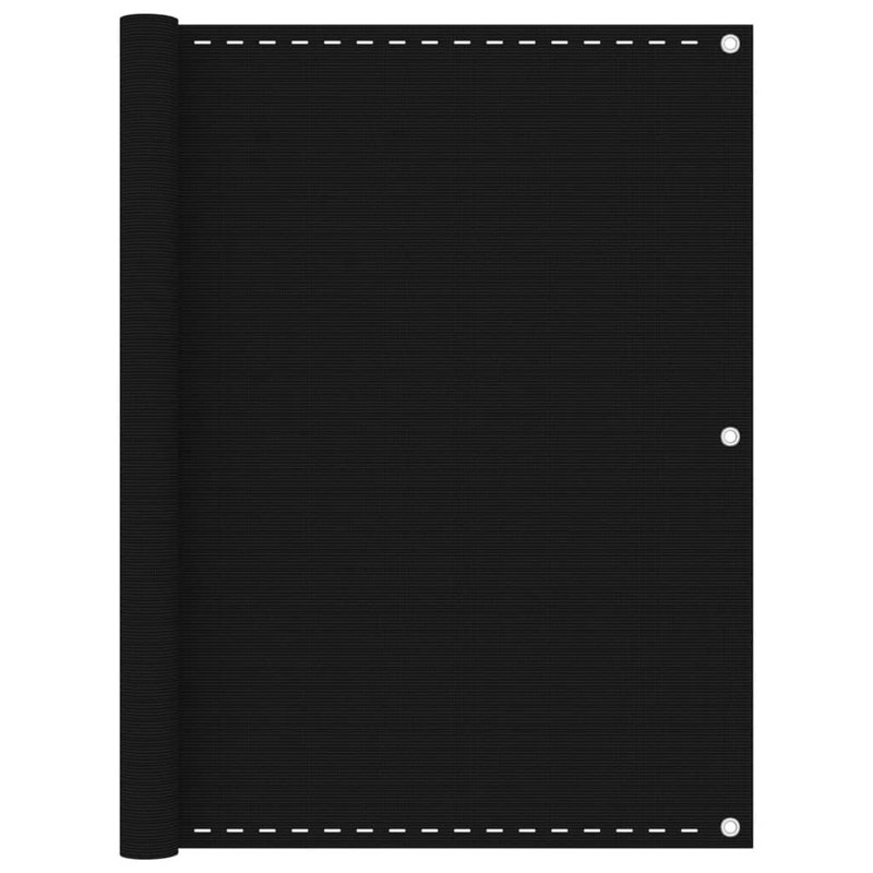 Chauvigny White Plastic Yard/Privacy Fence, Black
