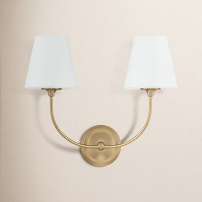 Gable 2-Light Armed Sconce