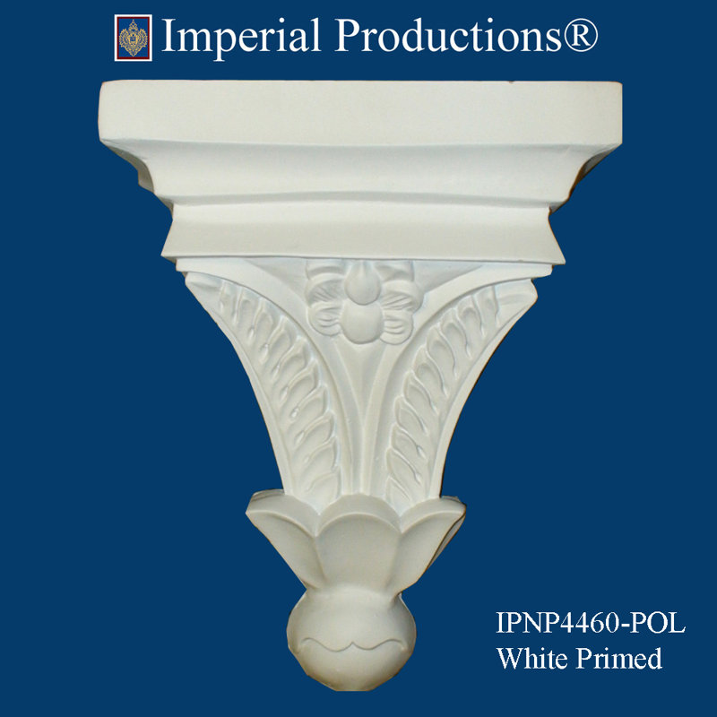 Acanthus 9'' H x 6.88'' W x 11.5'' D Urethane Bracket / Corbel