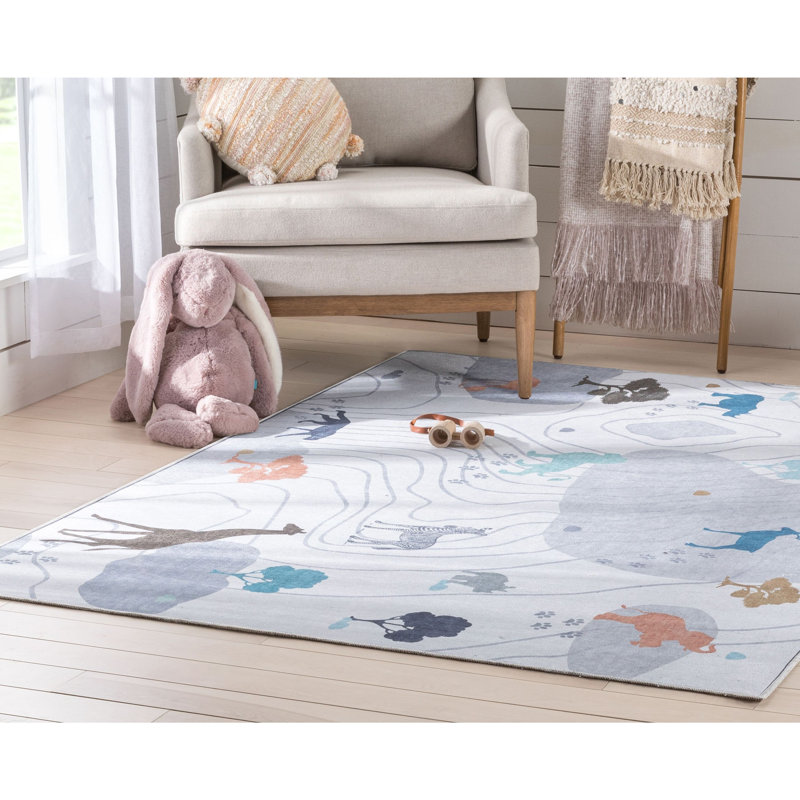 Tapis gris Cheriton Cheriton, Rectangle 3 pi 3 po x 5 pi