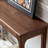 Walnut Solid Wood Rectangular Console Table-1432675048