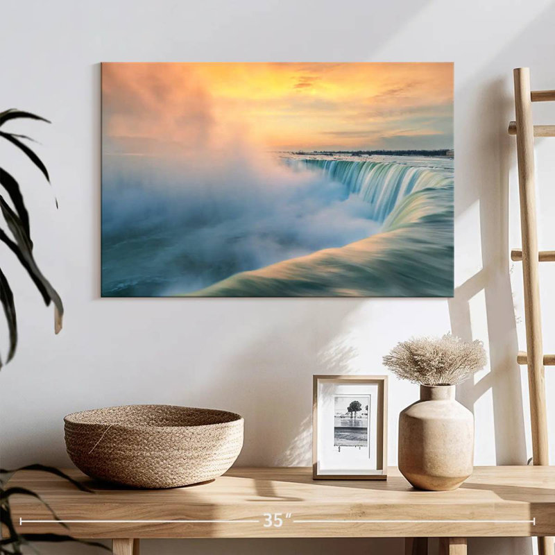 Alvord Niagara Falls Misty Sunrise, H 16 po x l 24 po