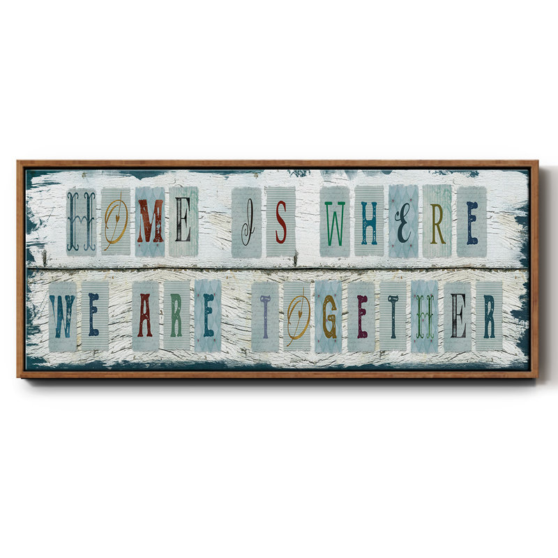 «We Are Together», toile encadrée, H 20 po x l 50 po