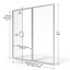 Porte de douche encadrée l 57 po x H 76,13 po Infinity-16968394-16968392