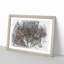 Great Horned Owl in Abstract - Picture Frame Graphic Art Print-55735584-55735587