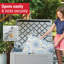 Boîte de rangement Rubbermaid, moyenne, 74 gallons, gris clair