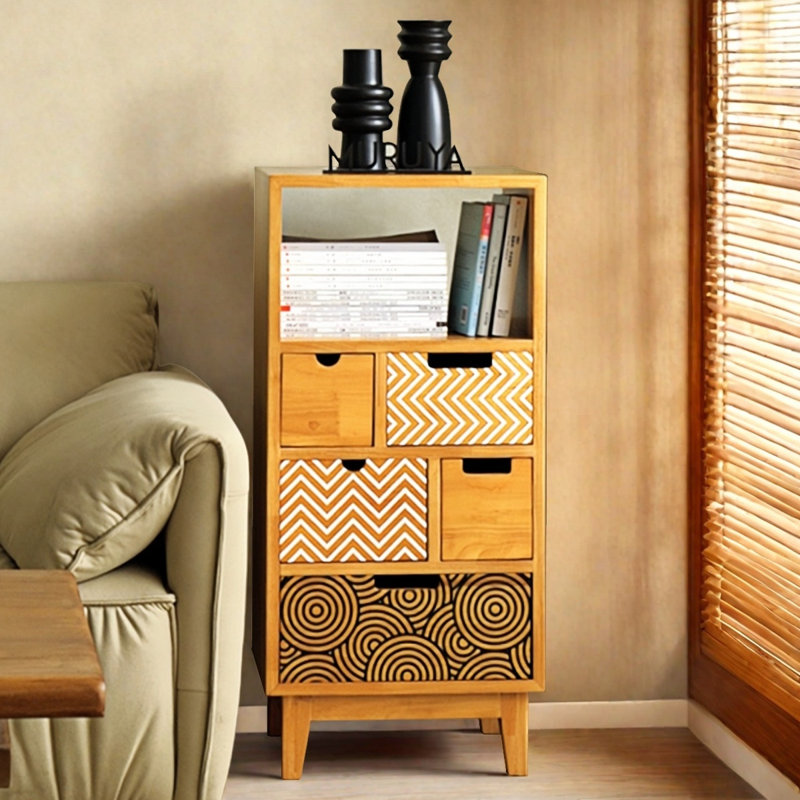 Commode d'appoint 5 tiroirs Retro