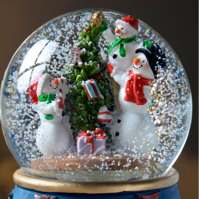 The Seasonal Aisle Snowmen Musical Wind up Snow Globe & Reviews ...