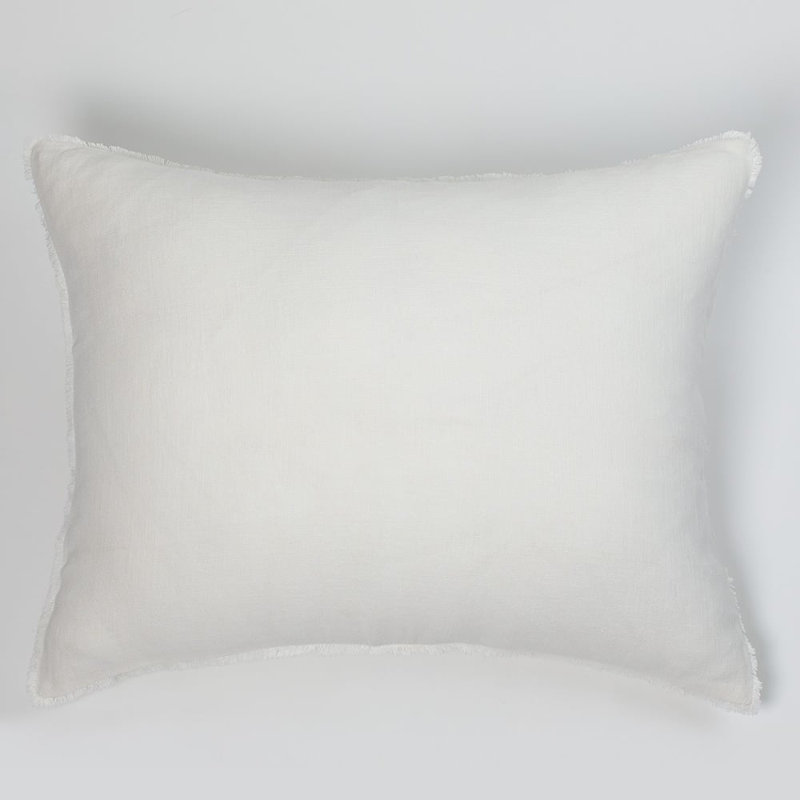 Ranier Linen Sham, Euro, Ivory