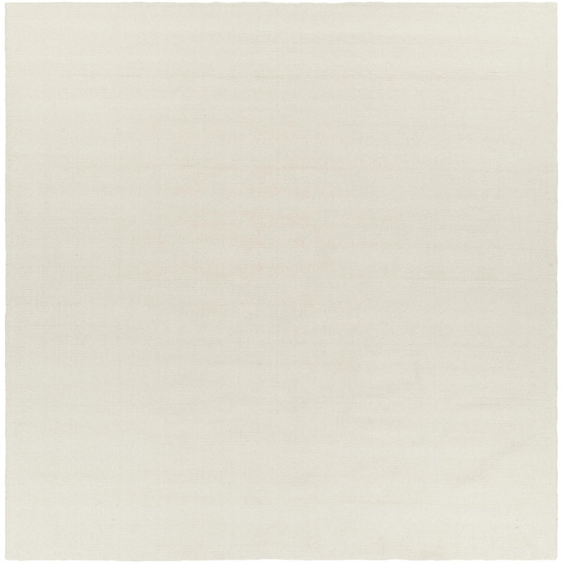Tapis beige en laine Crowe, Carré 9 pi 9 po
