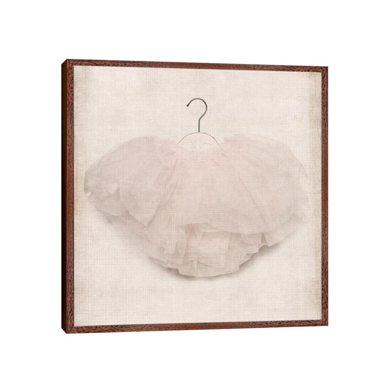 Tutu Vert - Print on Canvas, 45.72 cm H x 45.72 cm W, Classic Brown Wood Framed