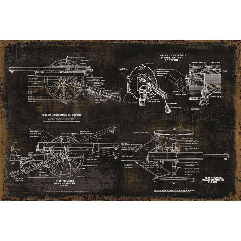 Old 19 - Wrapped Canvas Print, 30cm H x 46cm W x 3.8cm D