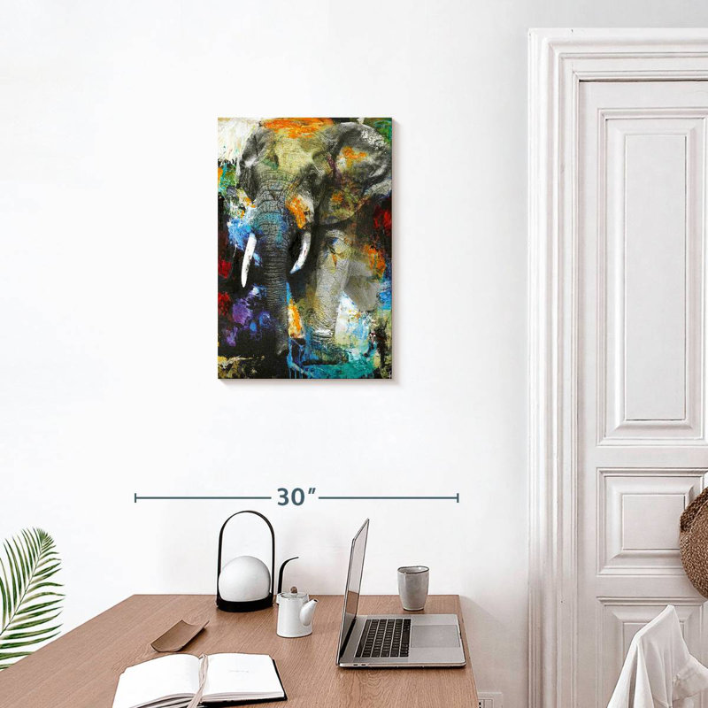 Brampt Blotchy Elephant, 24" H x 16" W