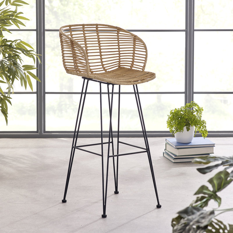 Deloris Counter Stool with Metal Frame