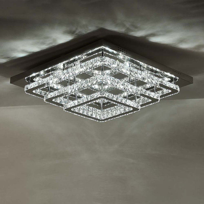 Hurley LED Flush Mount, 23cm H x 60cm W x 60cm D
