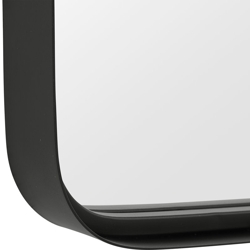 Rectangular Black Metal Full Length Wall Mirror