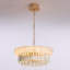Lustre en cristal 24 po, plafonnier moderne