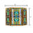 CHLOE Lighting Tiffany Style 3 Piece Folding Stained Glass Fireplace Screen 40"W