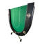 Table de poker pliable 94 pouces avec roues pour 10 joueurs, vert-116625050