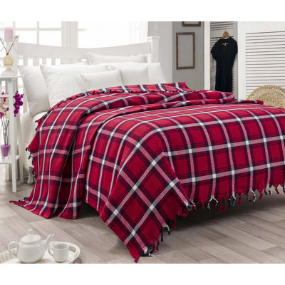 Cotton Gingham Bedspread