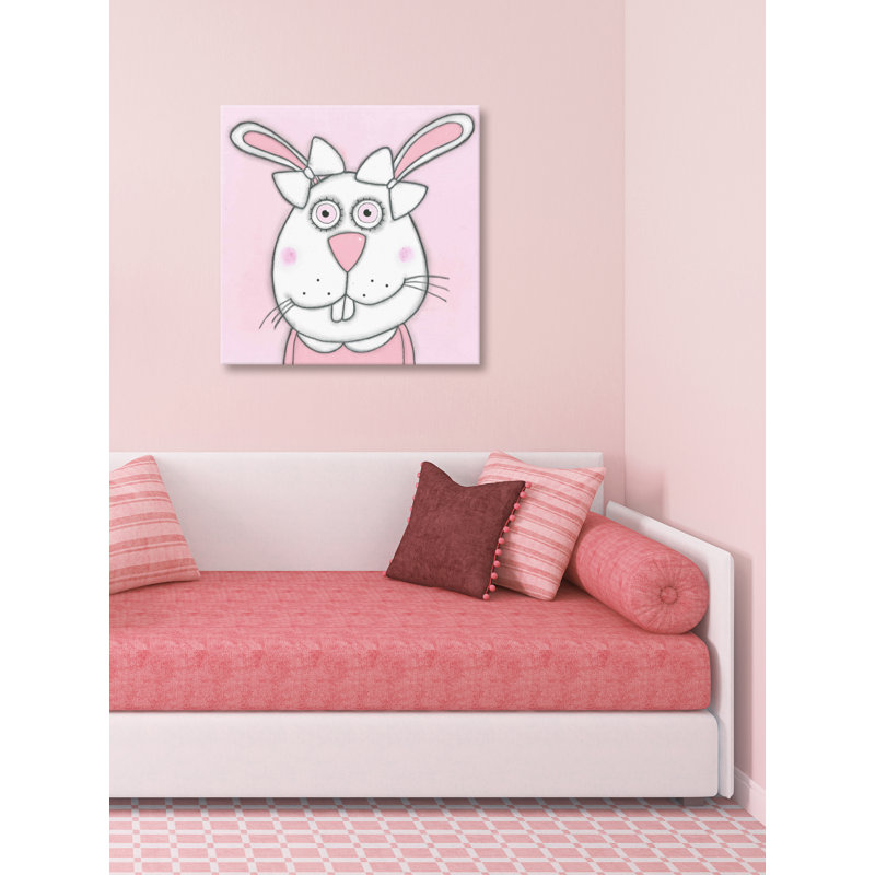 'Rabbit' Print on Wrapped Canvas, 24" H x 24" W x 1.5" D