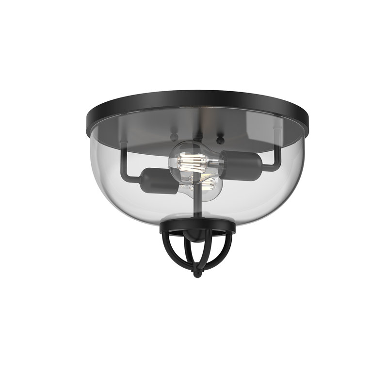 Lancaster 2 - Light Flush Mount, Matte Black