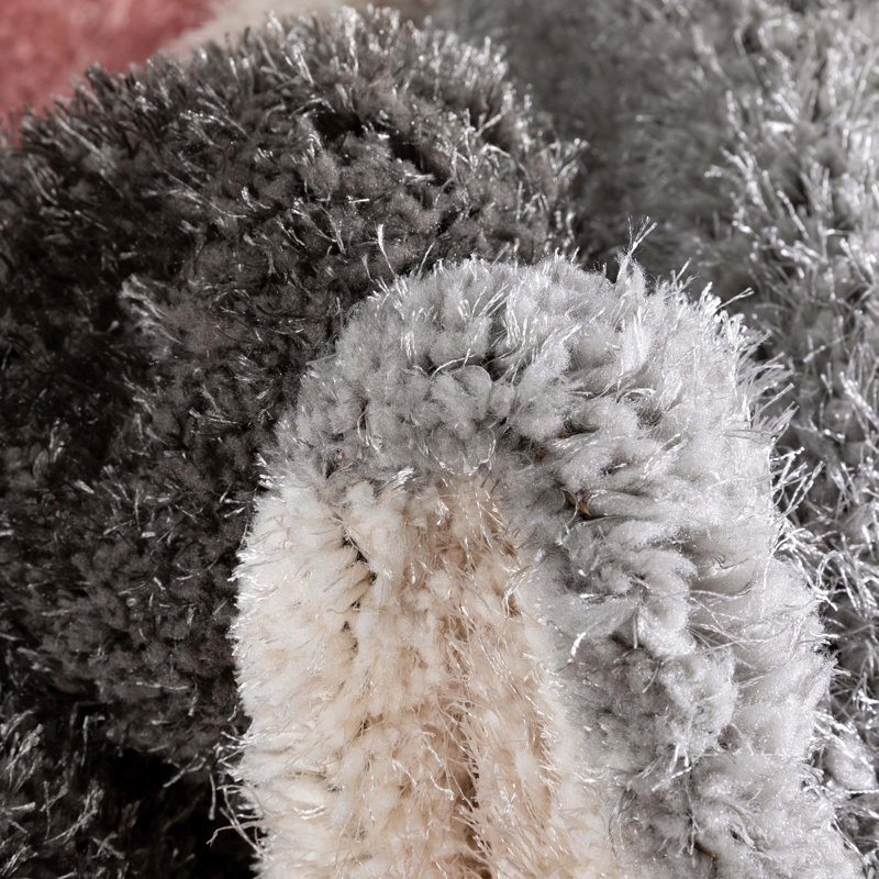 Tapis à poils longs texturé épais et doux Cobina Holland, Rectangle 7 pi 10 po x 9 pi 10 po