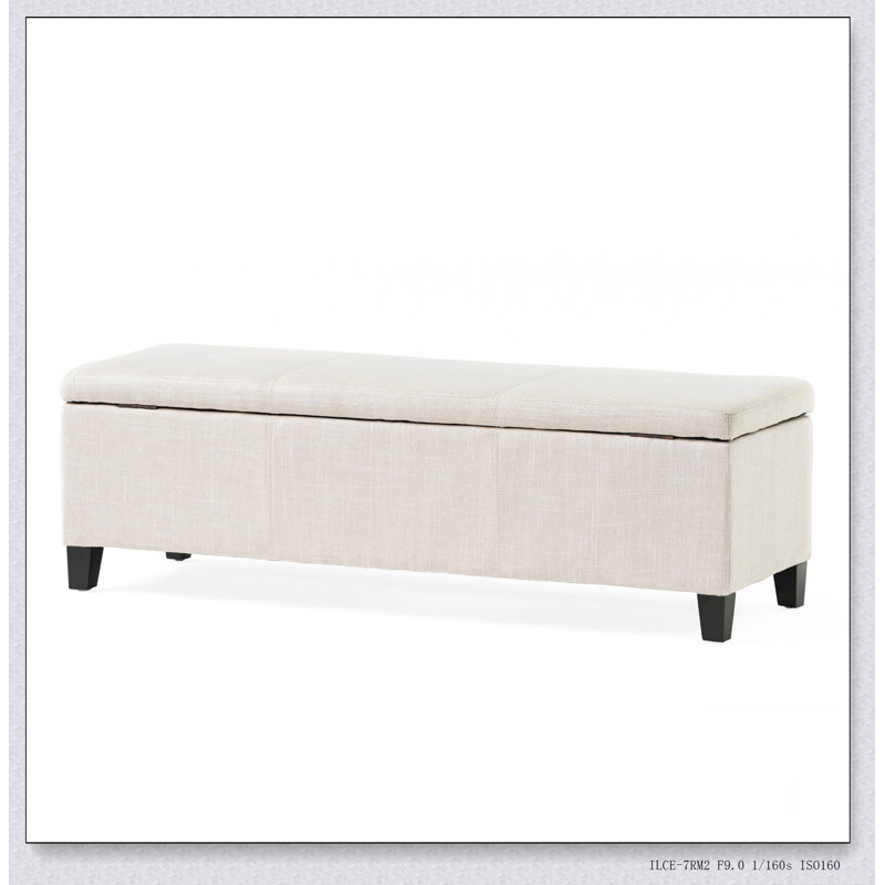 Banc de rangement rembourré OTTOMAN Polyvalence, application moderne, confort et durabilité, banc, Beige clair