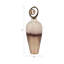 Verre, vase en métal tourbillon 27 po, bronze 2 tons, cylindre - 10 po x 10 po x 27 po-1330613754