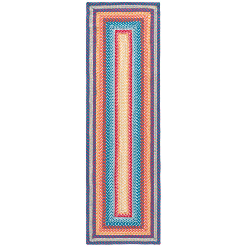Ceaira Hand Woven Performance Machine Washable Performance Striped Indoor/Outdoor Area Rug, Runner 2'3" x 8'