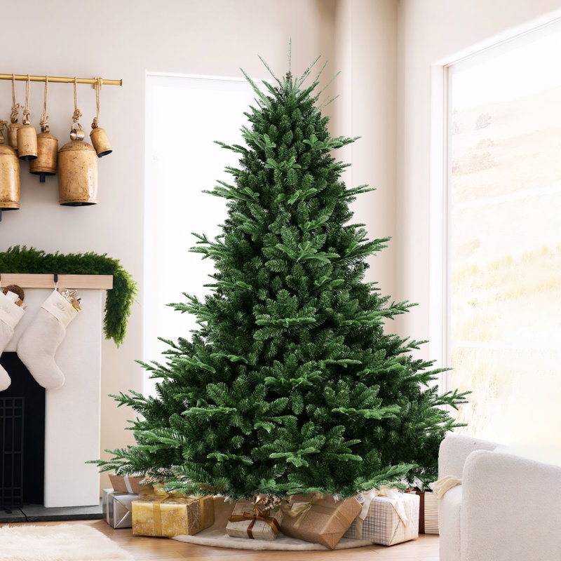 Arbre de Noël artificiel extra plein vert avec base en métal, 6'